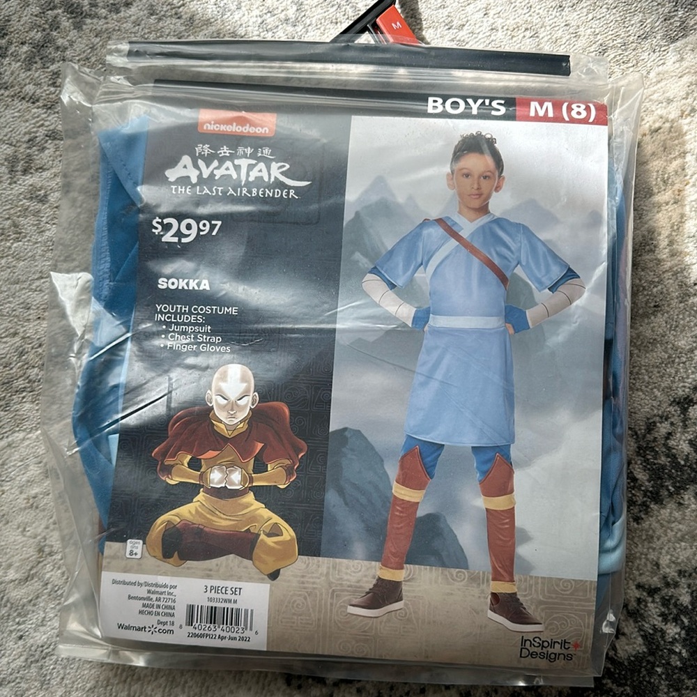 Nickelodeon avatar the last airbender Sokka new costume boy medium (8).